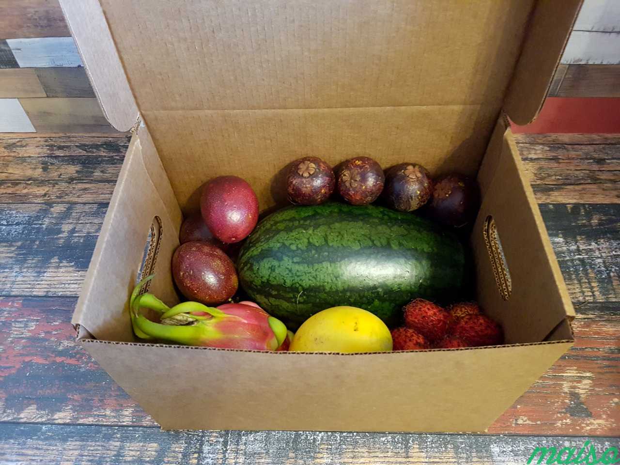 Экзотические фрукты в коробке №1 в Москве. Фото 1