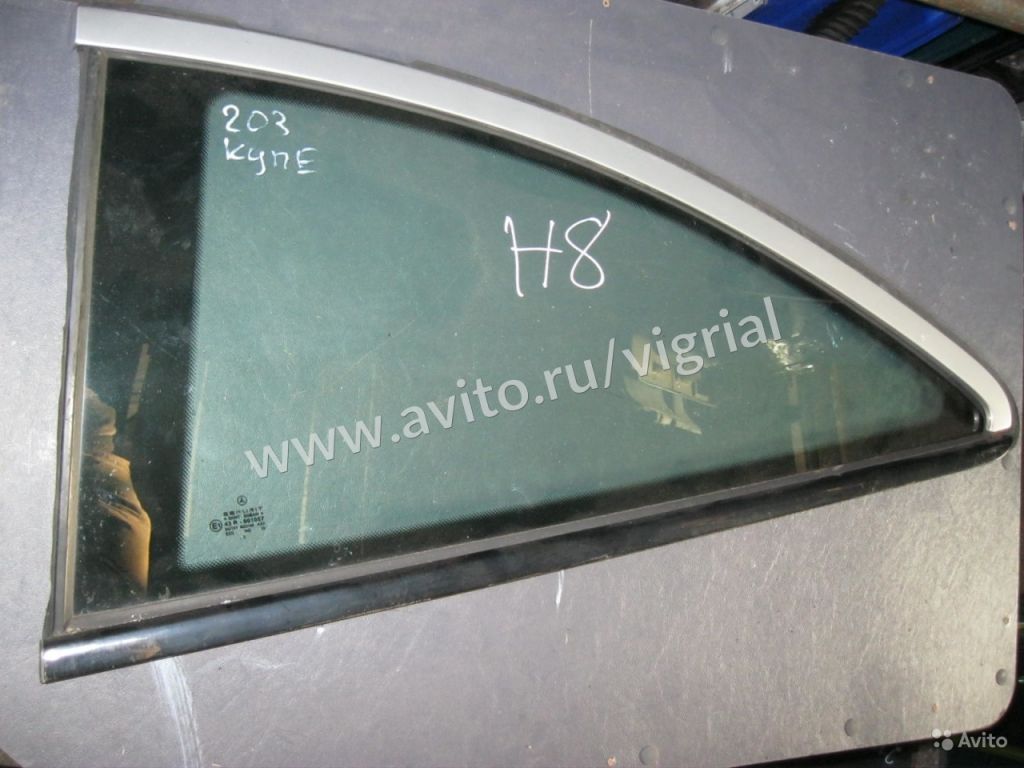 Стекло заднее левое Mercedes C klasse Coupe W203 в Москве. Фото 1