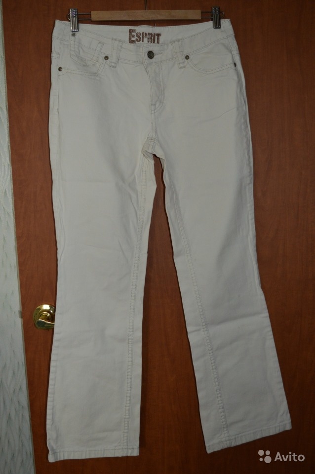 Белые брюки джинсы Esprit Германия р-р 46 рус в Москве. Фото 1