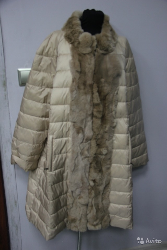 Пальто пуховое теплое Marina Rinaldi р 56, 58 в Москве. Фото 1
