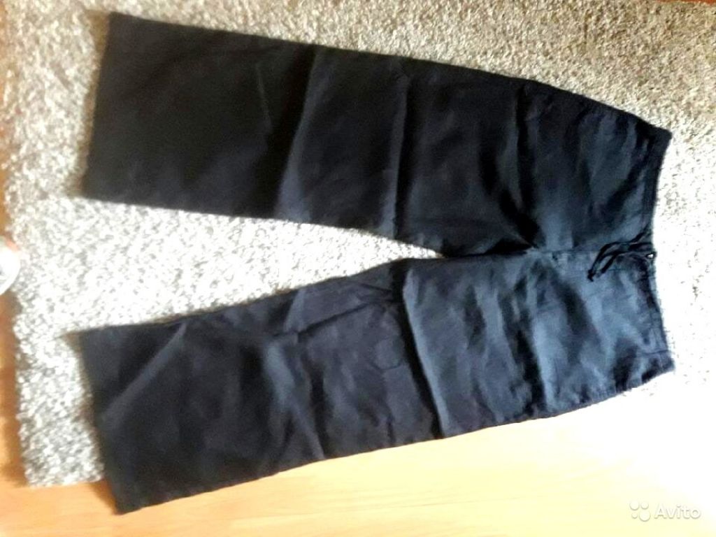 Новые льняные брюки ххl giordano размер 52-54 в Москве. Фото 1