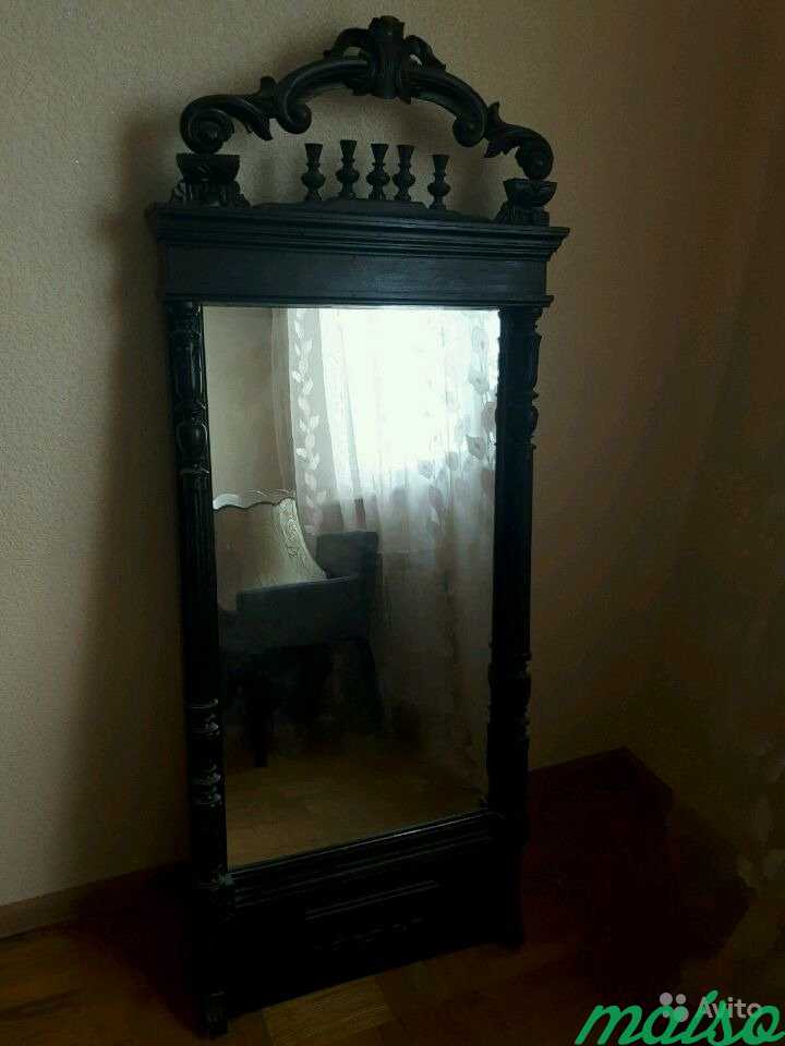 Старинная оправа для зеркала. Стиль Бретонь в Москве. Фото 4
