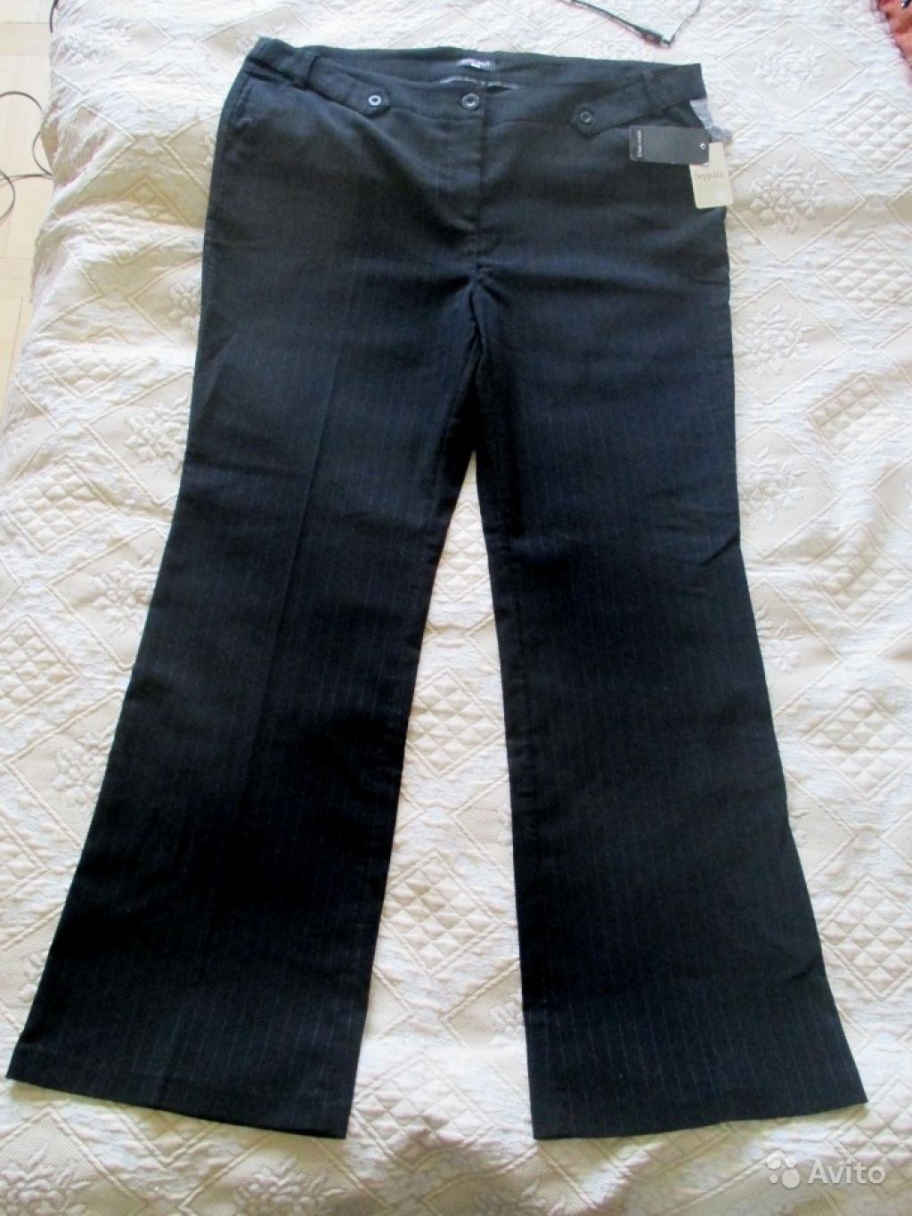 Новые черные брюки, 60/62 русский размер в Москве. Фото 1
