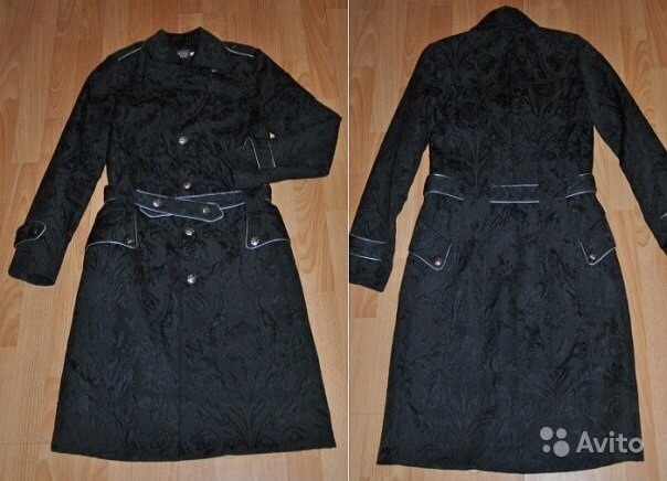Черное стеганое демисезонное пальто Oggy в Москве. Фото 1