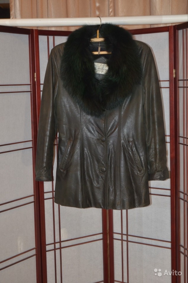 Куртка зимняя кожаная в Москве. Фото 1