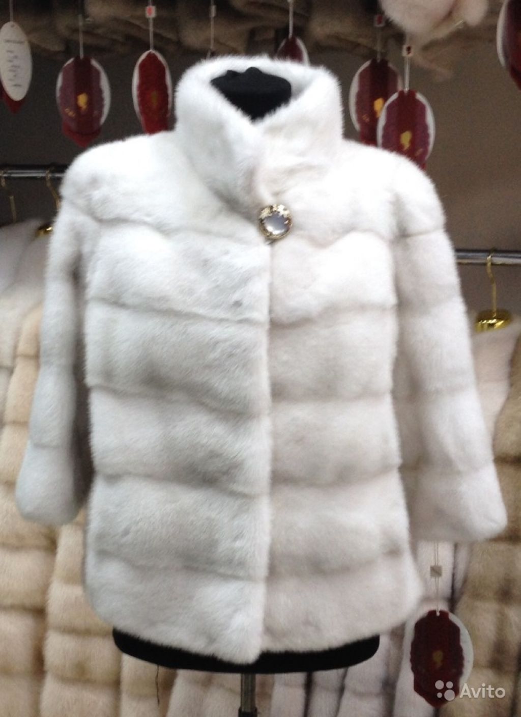 Лот 615. Стильная шуба курточка из норки, колотый в Москве. Фото 1
