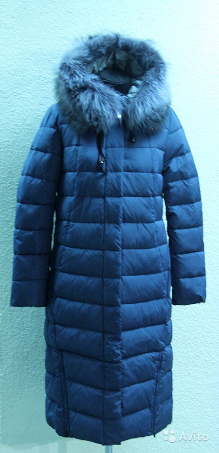 Куртка зима 48-50р натуральный мех, био-пух SP701 в Москве. Фото 1
