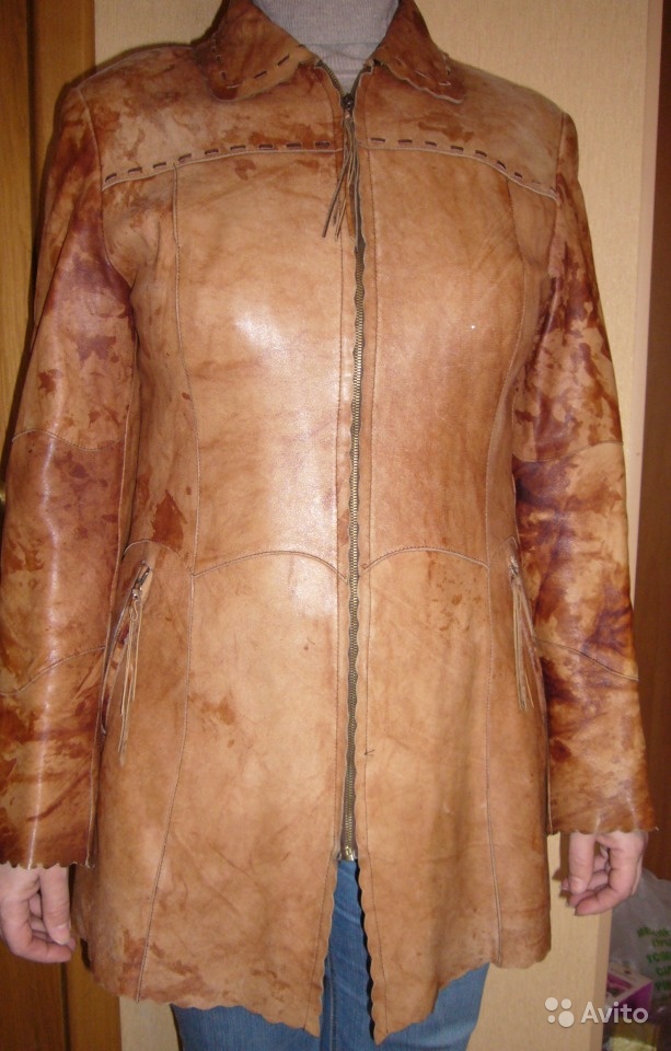 Куртка женская кожаная, разм. 46 в Москве. Фото 1