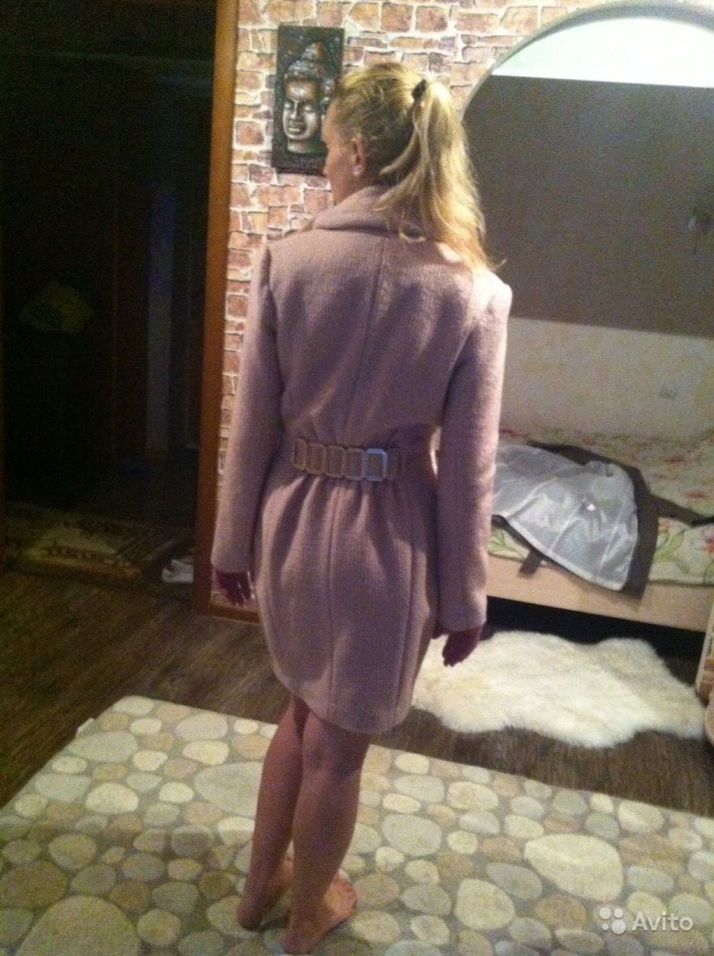 Пальто 'розовый крем' в Москве. Фото 1