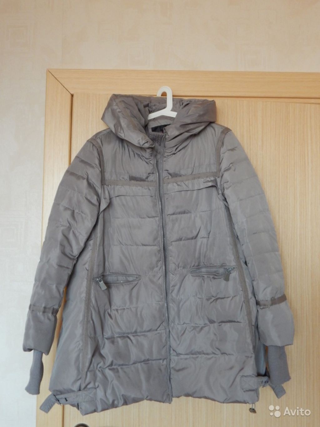 Зимняя трапецевидная куртка 44/48 размера.Б/у в Москве. Фото 1