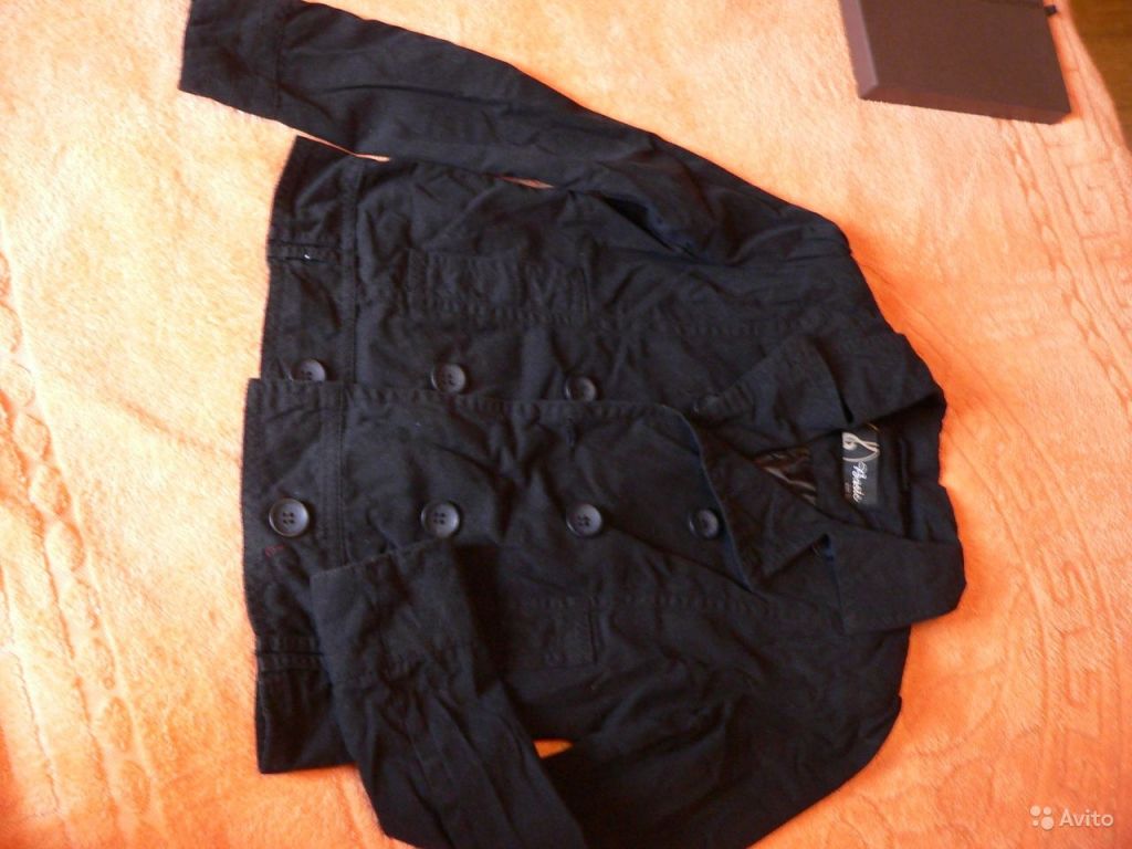 Чёрный пиджак -куртка 48 в Москве. Фото 1