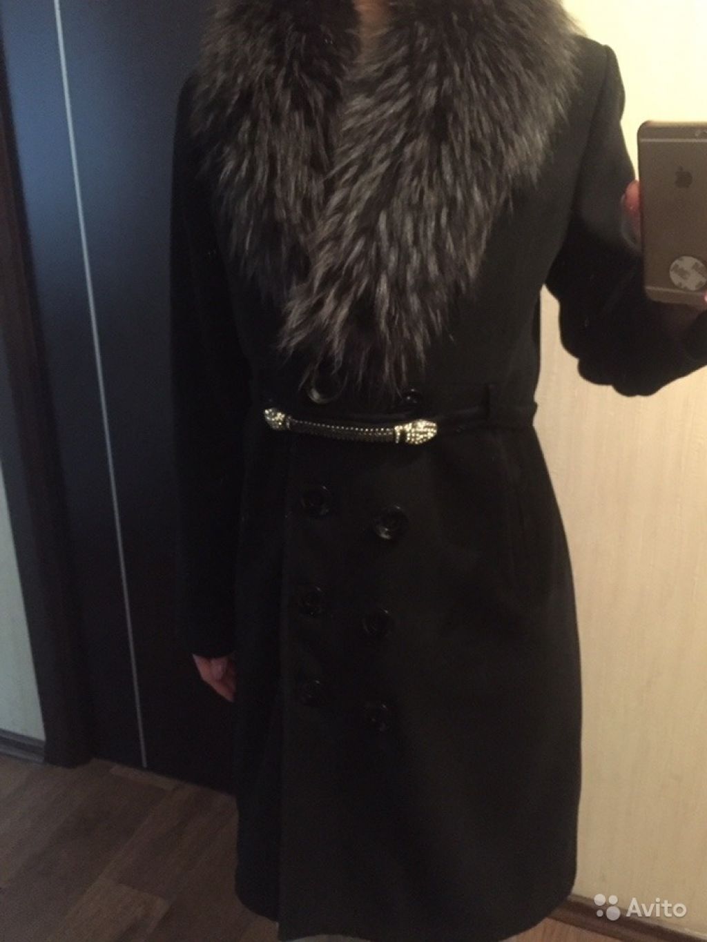 Пальто с мехом Sinema Donna в Москве. Фото 1