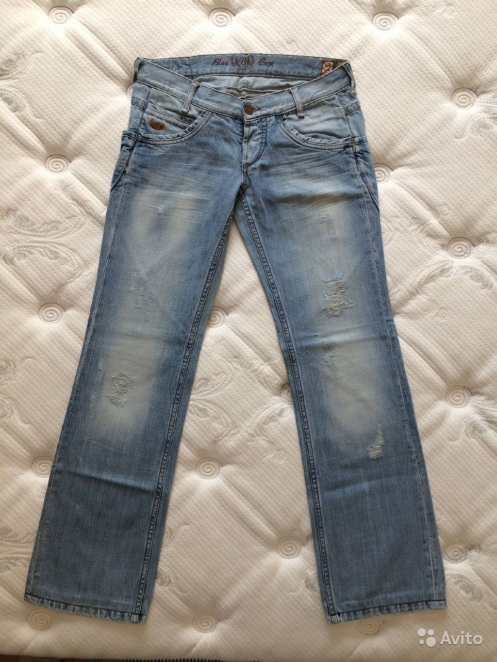Новые, голубые джинсы Blue Cast, 42-44 размер в Москве. Фото 1
