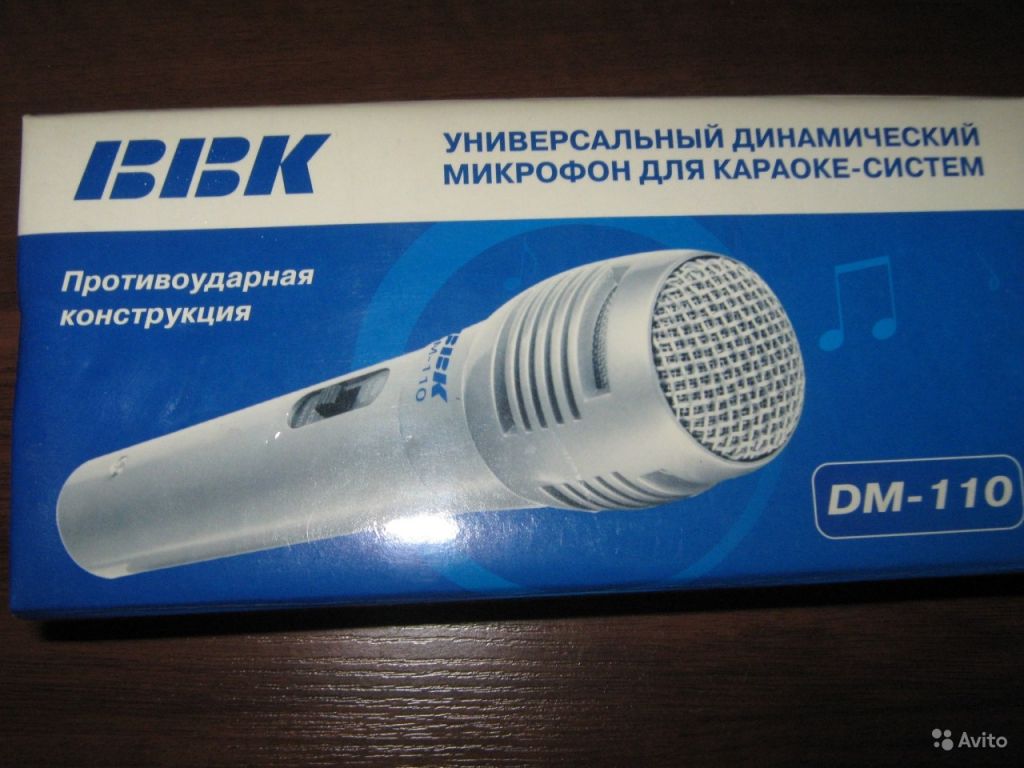 Микрофон для караоке противоударный BBK новый в Москве. Фото 1