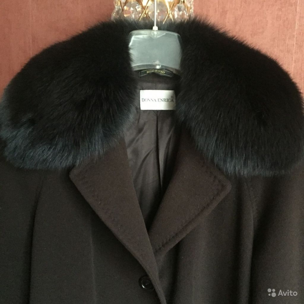 Пальто шерсть кашемир Donna Enrica Италия 48 в Москве. Фото 1