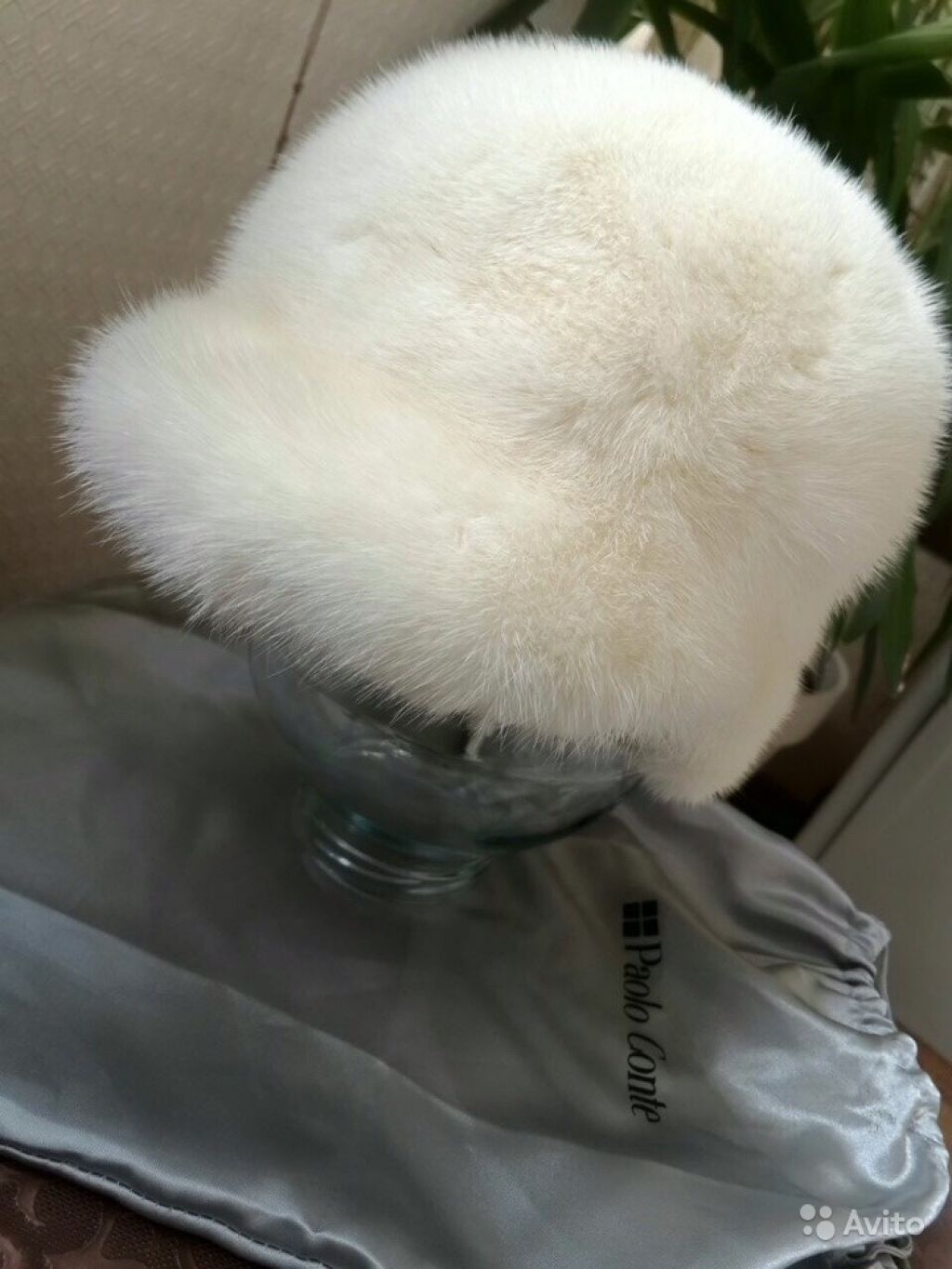 Новая Норковая белая шапка размер универсальный (р в Москве. Фото 1