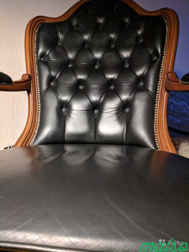 Кожаное кресло руководителя Италия в Москве. Фото 3