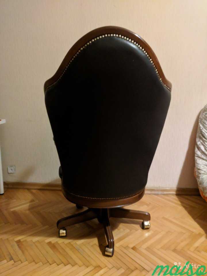 Кожаное кресло руководителя Италия в Москве. Фото 8