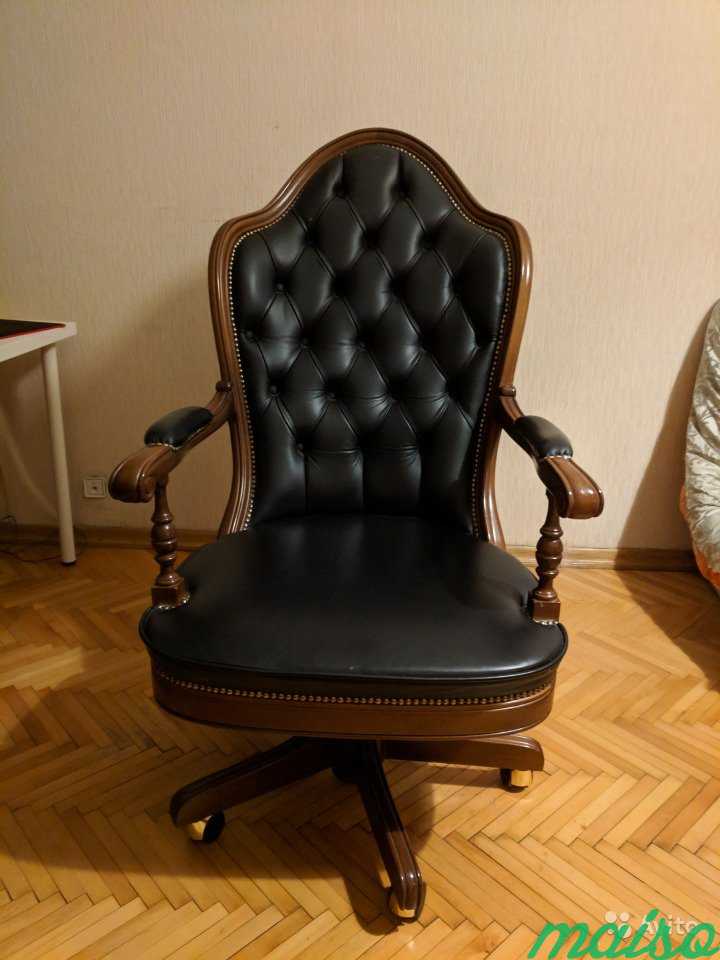 Кожаное кресло руководителя Италия в Москве. Фото 2