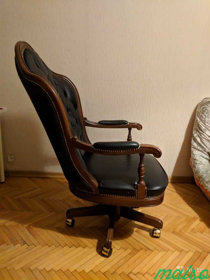 Кожаное кресло руководителя Италия в Москве. Фото 9