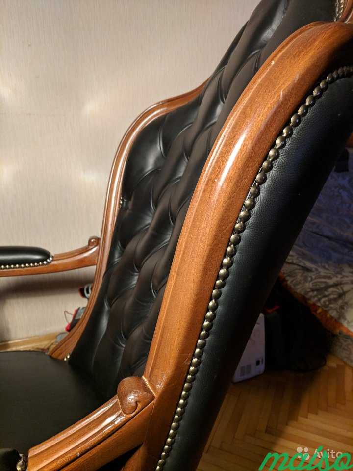 Кожаное кресло руководителя Италия в Москве. Фото 4