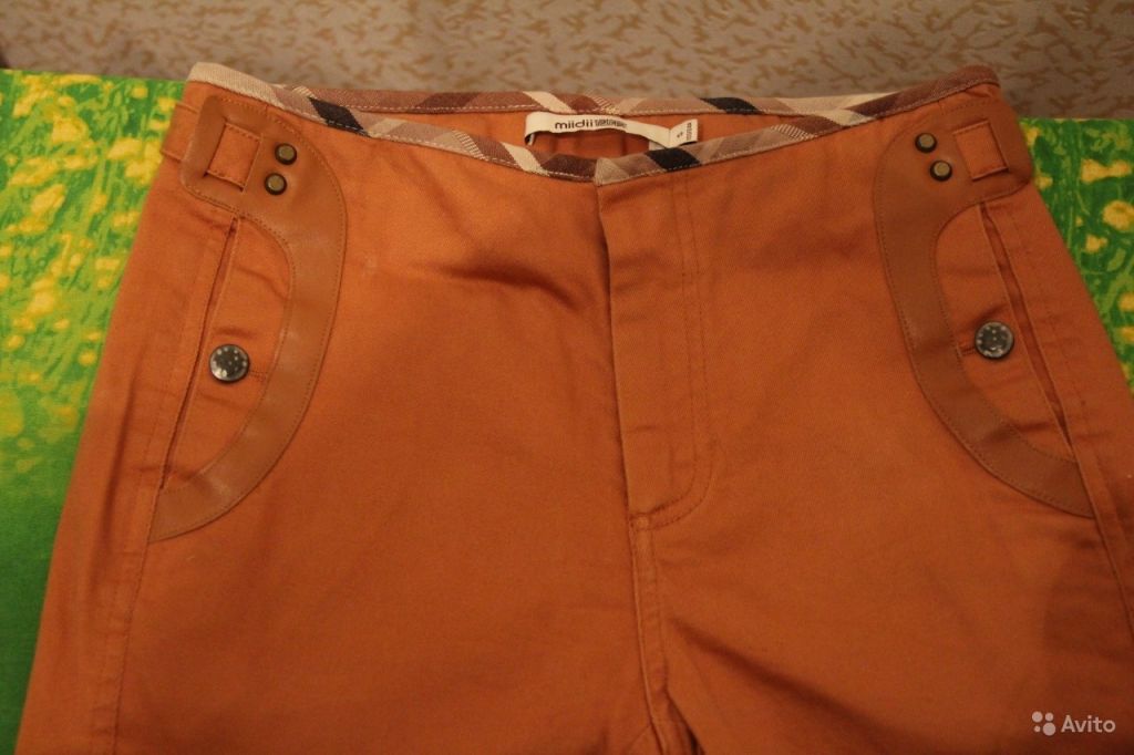 Коричневые брюки (джинсы) японский дизайнер MiiDii в Москве. Фото 1