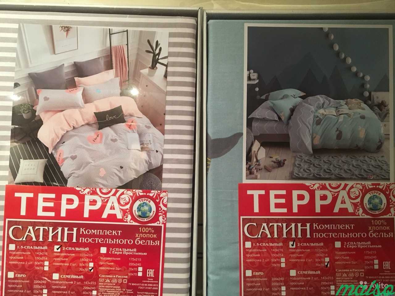 Белье постельное сатин 2х спальное в Москве. Фото 3