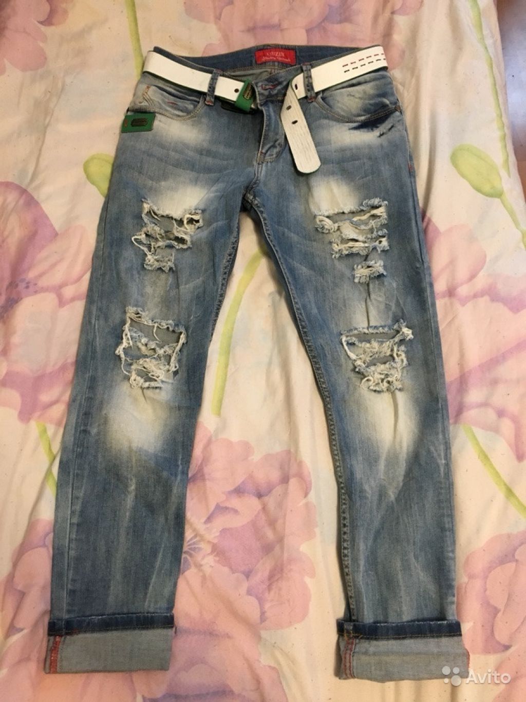 Рваные джинсы Liuzin в Москве. Фото 1