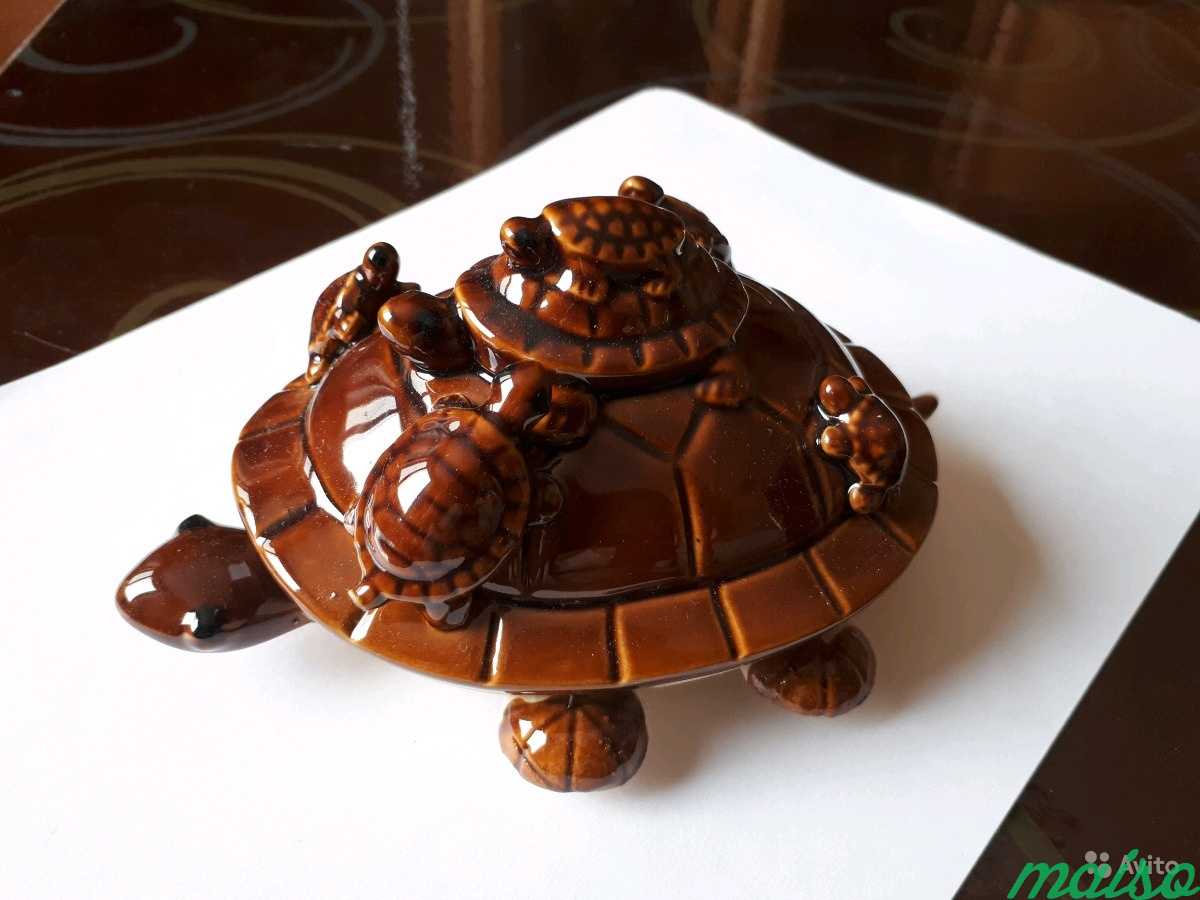 Черепаха(керамика) подарочная в Москве. Фото 2