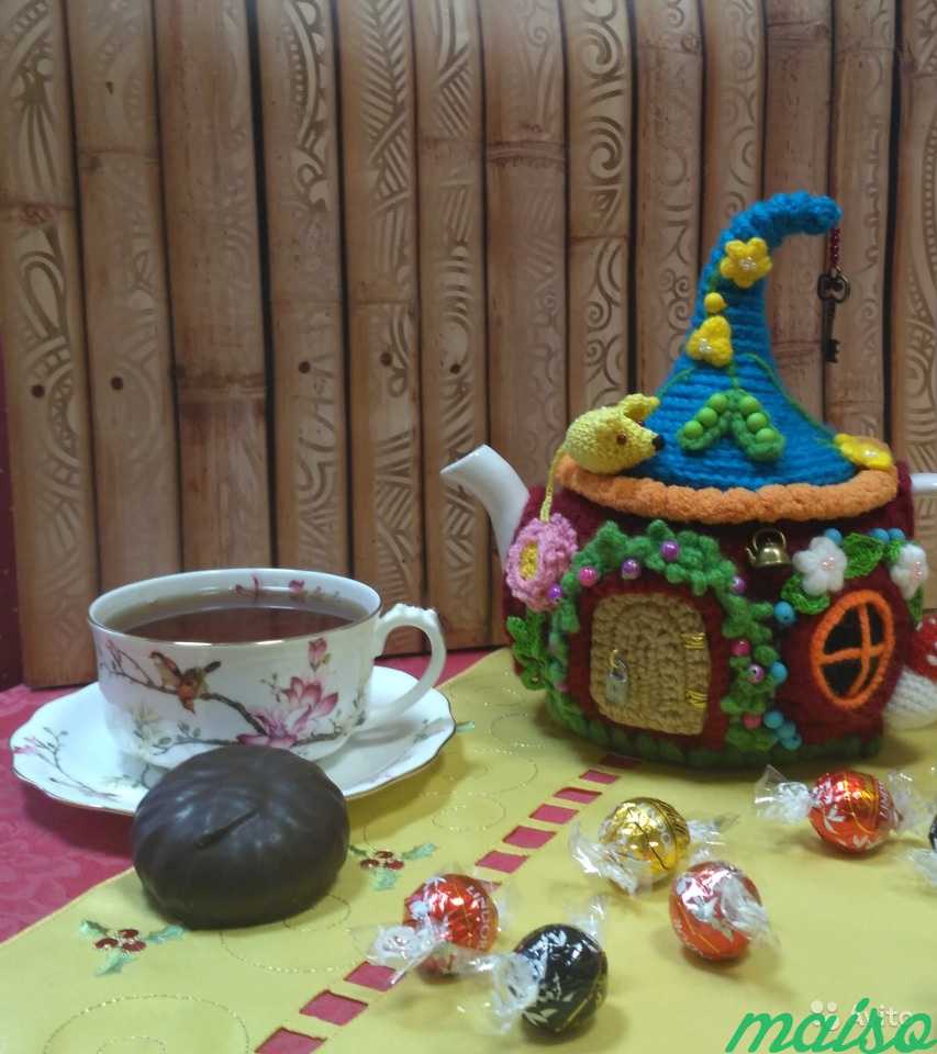 Сказочные домики -грелки для чайника.Ручная работа в Москве. Фото 1