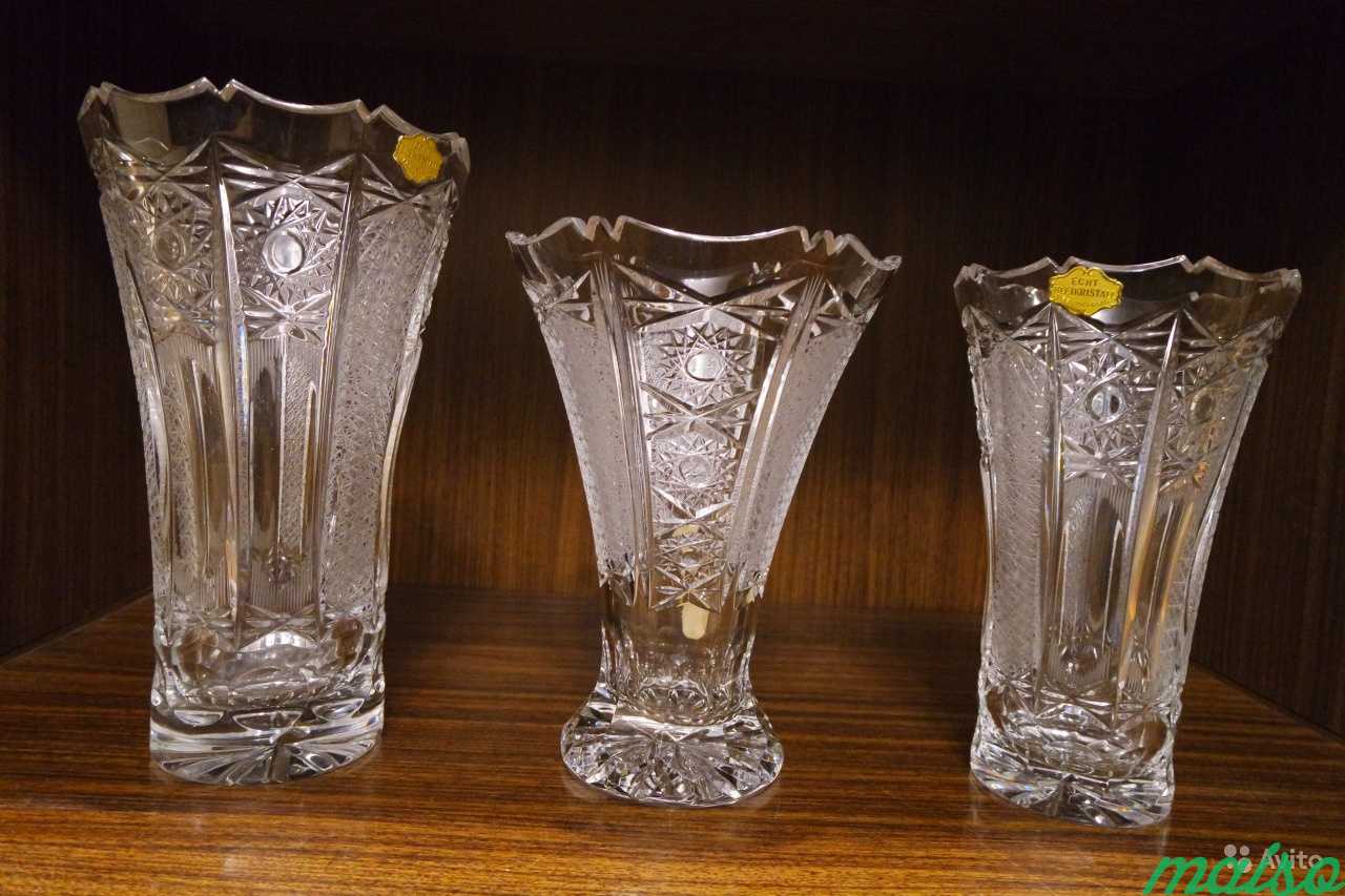 Хрустальные вазы из гдр в Москве. Фото 1
