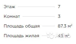 3-к квартира, 87.3 м², 7/12 эт. в Москве. Фото 1