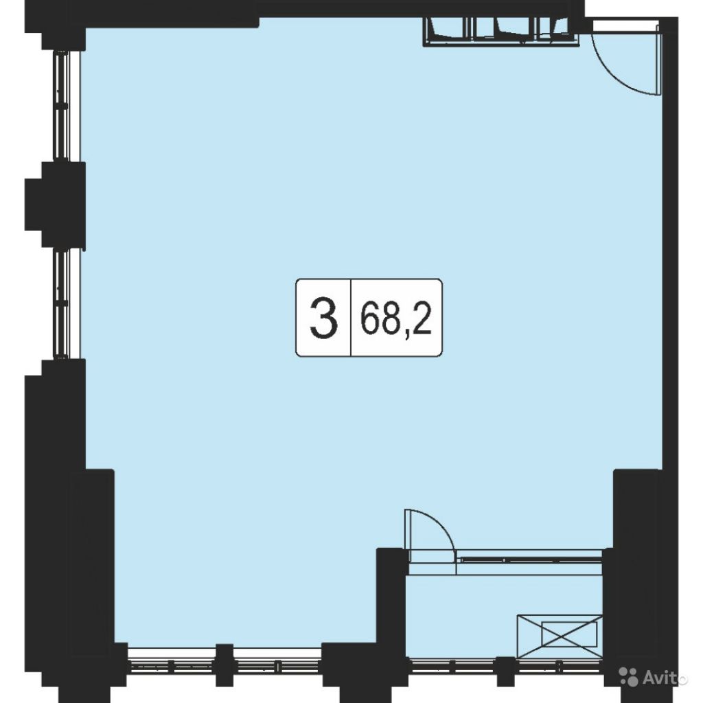 3-к квартира, 69 м², 6/38 эт. в Москве. Фото 1