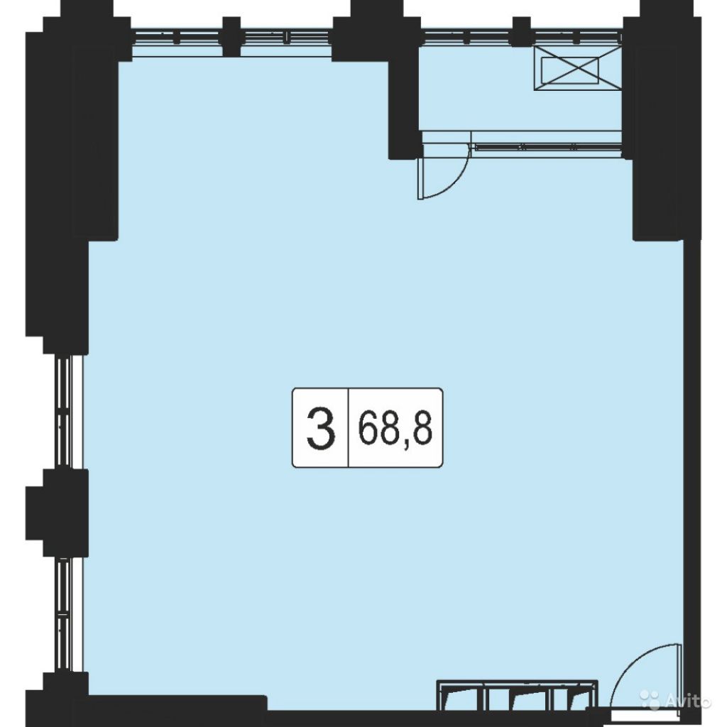 3-к квартира, 70 м², 5/38 эт. в Москве. Фото 1