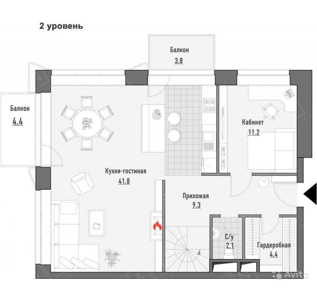 5-к квартира, 177 м², 20/21 эт. в Москве. Фото 1