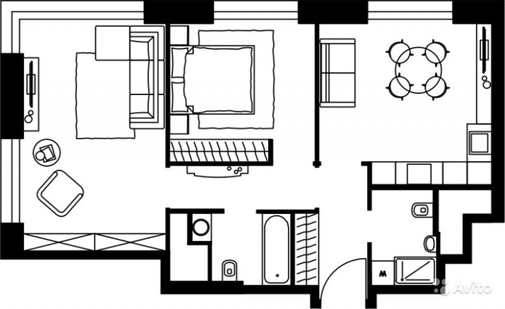 2-к квартира, 67 м², 37/39 эт. в Москве. Фото 1