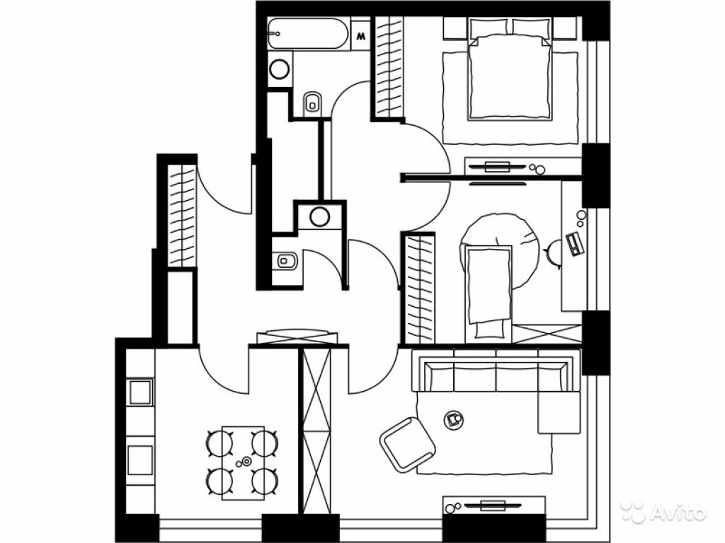 3-к квартира, 79 м², 26/39 эт. в Москве. Фото 1