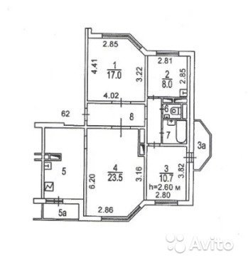 4-к квартира, 87 м², 19/19 эт. в Москве. Фото 1