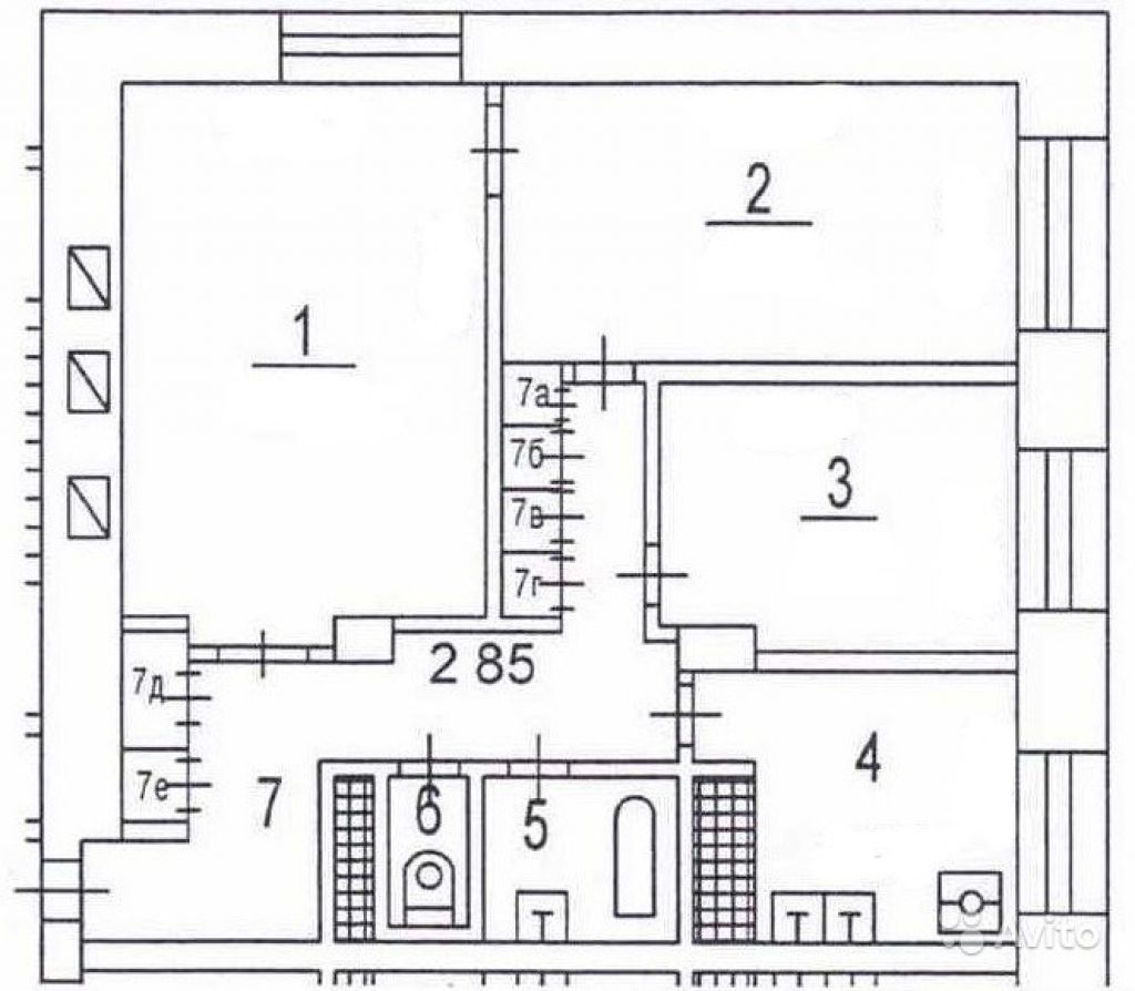 3-к квартира, 72 м², 1/14 эт. в Москве. Фото 1