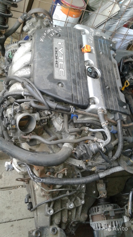 Двигатель МКПП контрактный 2.0L Хонда Аккорд 7 в Москве. Фото 1