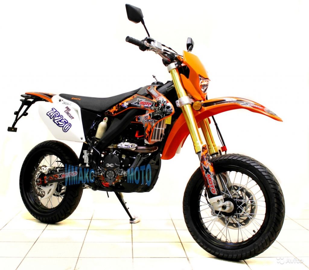 Мотоцикл Xmoto ZR250 цвет оранжевый в Москве. Фото 1
