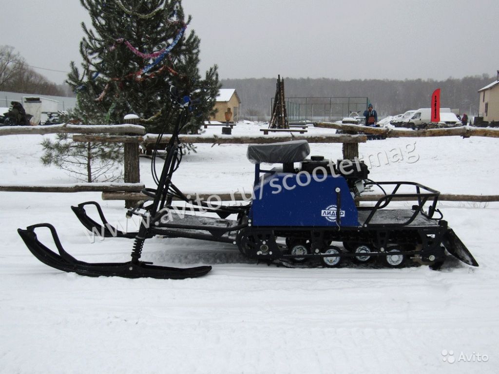 Миниснегоход Лидер Сигма 8л с лыжным модулем в Москве. Фото 1