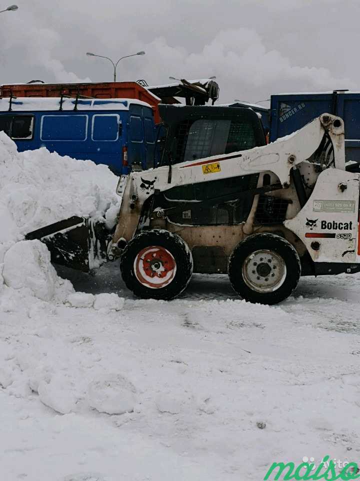 Вывоз снега, уборка снега, bobcat в Москве. Фото 2