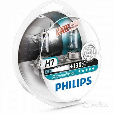 Лампа Philips H7 X-treme Vision в Москве. Фото 1