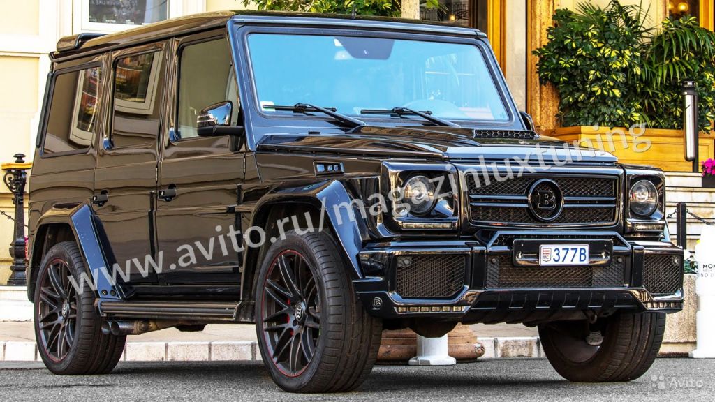 Бампер передний черный Brabus Gelandewagen в Москве. Фото 1