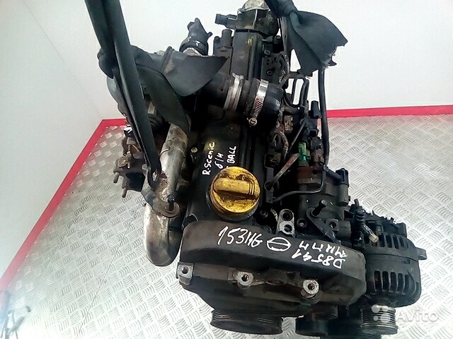 Двигатель (двс) для Renault Scenic 2 K9K 722(не чи в Москве. Фото 1