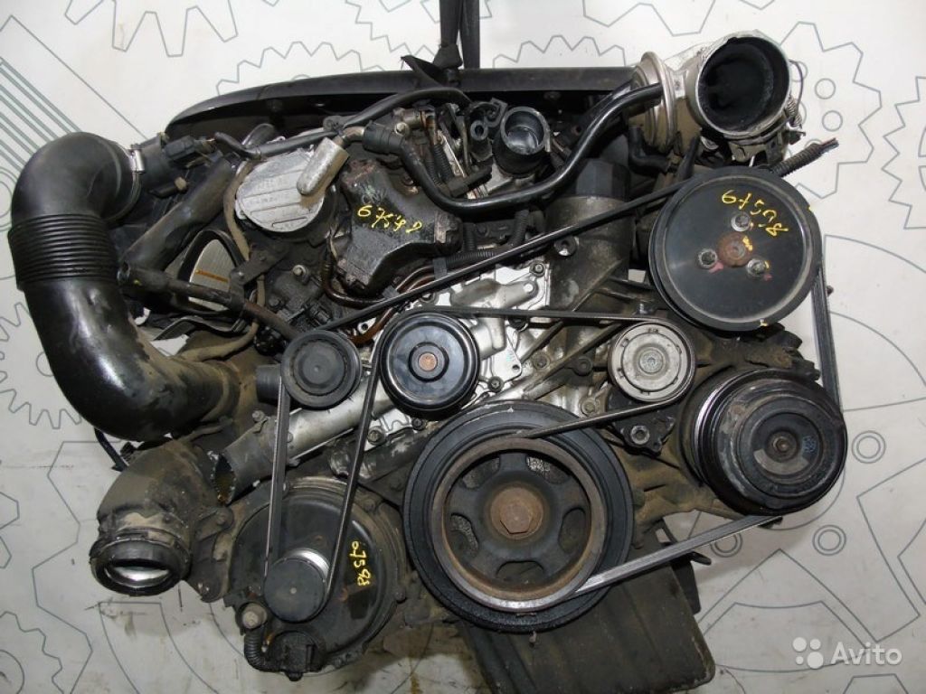Двигатель Mercedes E W210 611.961 Дизель 2.2 CDI в Москве. Фото 1