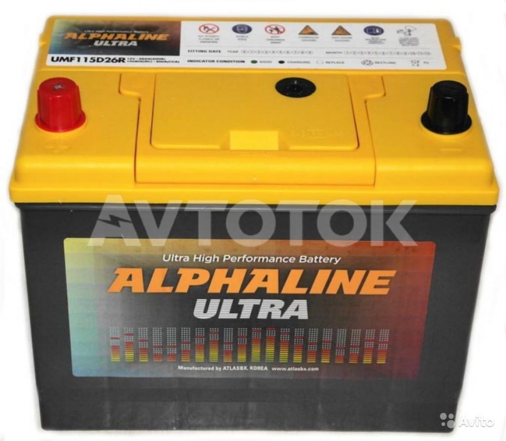 Аккумулятор Alphaline ultra 115D26R емк.88А/ч п.т в Москве. Фото 1