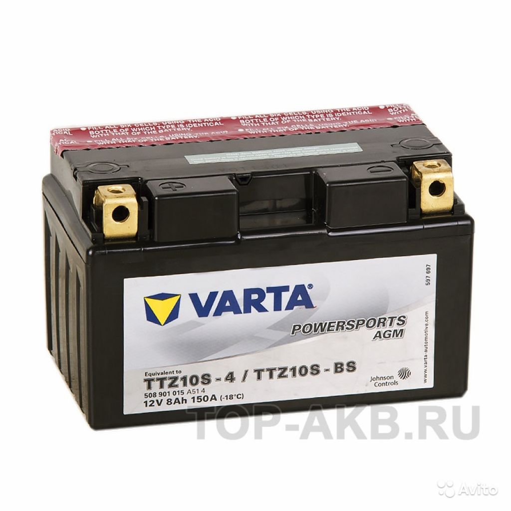 Varta funstart AGM 8 Ач 150А (150x87x93) прямая по в Москве. Фото 1