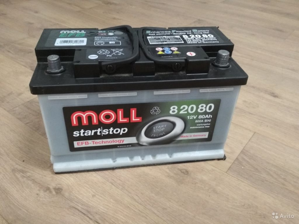 Аккумулятор 80. Аккумулятор автомобильный Moll EFB start-stop 6ro 915 105 b. Аккумуляторная батарея EFB (start stop) s95 80а/ч. Moll 80 EFB.